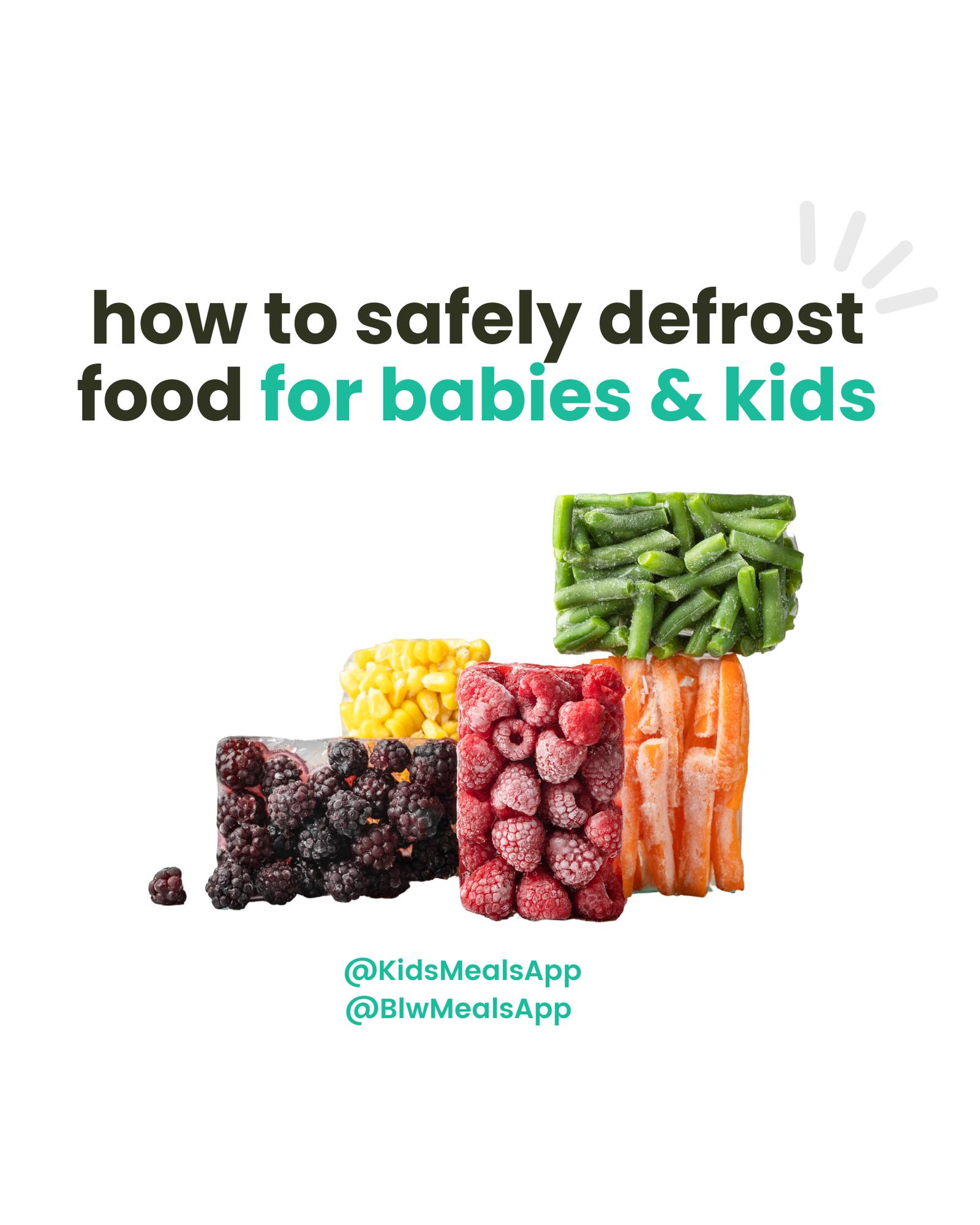 3 Essential Tips to Safely Defrost Food for Babies and Kids