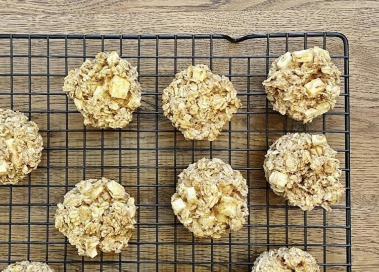 apple cinnamon baked oat bites