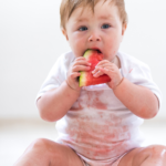 serving larger food to baby